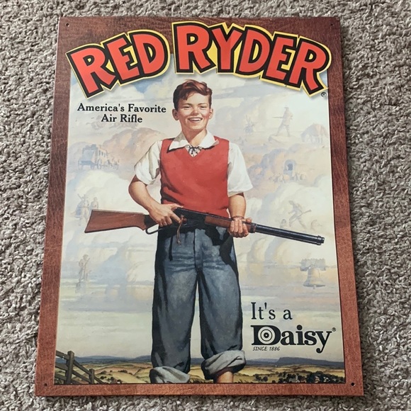 Vintage Red Ryder, It’s a Daisy, Tin Poster - Picture 1 of 4